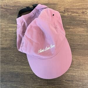 Aimé Leon Dore Nylon 5 Panel Cap Pink Adjustable Hat ALD Logo Strapback